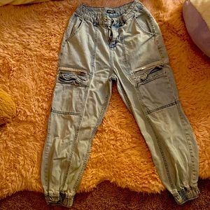 cute jean cargo pants